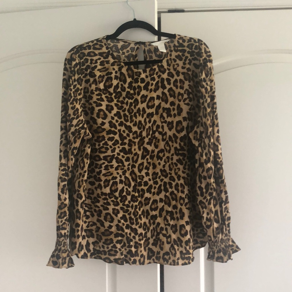 H and M top cheetah print
